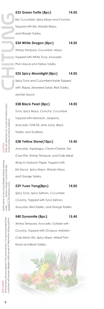 Chi Tung Restaurant Menu - Image 3