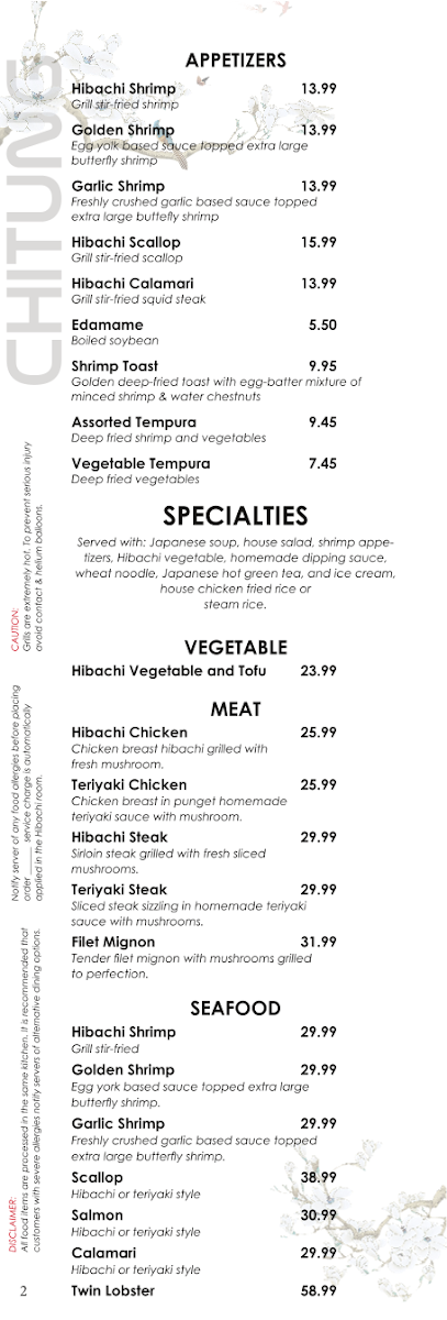 Chi Tung Restaurant Menu - Image 5